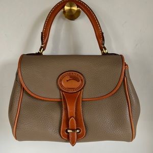 Dooney & Bourke Saddle Top Handle Pebbled Leather